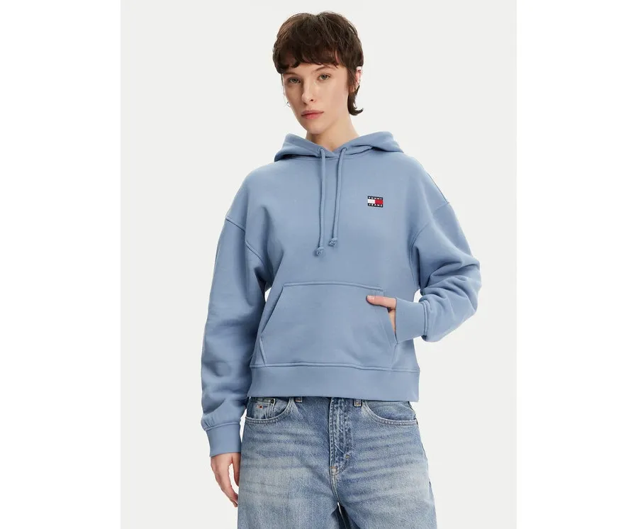 obrazek 1 Tommy Jeans Bluza Badge DW0DW19414 Niebieski Boxy Fit