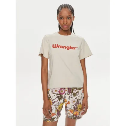 Zdjęcie Wrangler T-Shirt 112350305 Écru Regular Fit