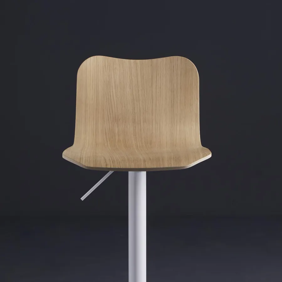 obrazek 2 Stołek z regulacją - drewno dębowe i aluminium, Dandy - Colico