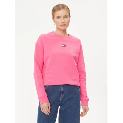 Zdjęcie Tommy Jeans Bluza Badge DW0DW17325 Różowy Boxy Fit