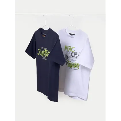 Zdjęcie Mayoral Komplet 2 t-shirtów 6018 Kolorowy Regular Fit