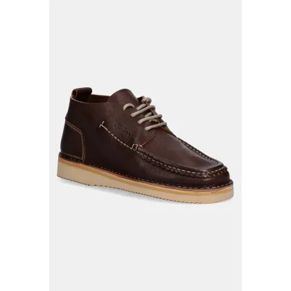 Zdjęcie Fracap półbuty skórzane Shoes kolor brązowy H146