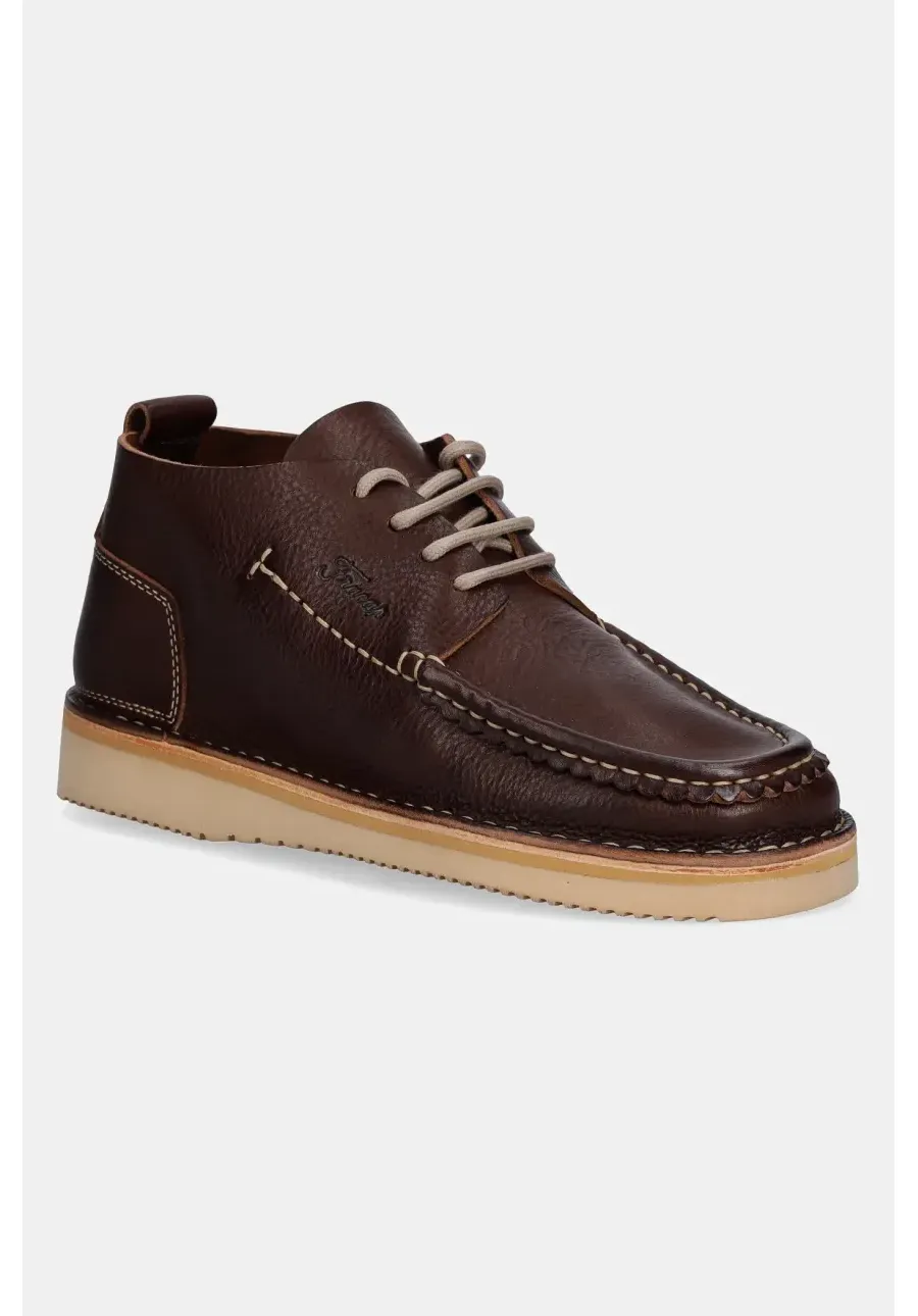 obrazek 1 Fracap półbuty skórzane Shoes kolor brązowy H146