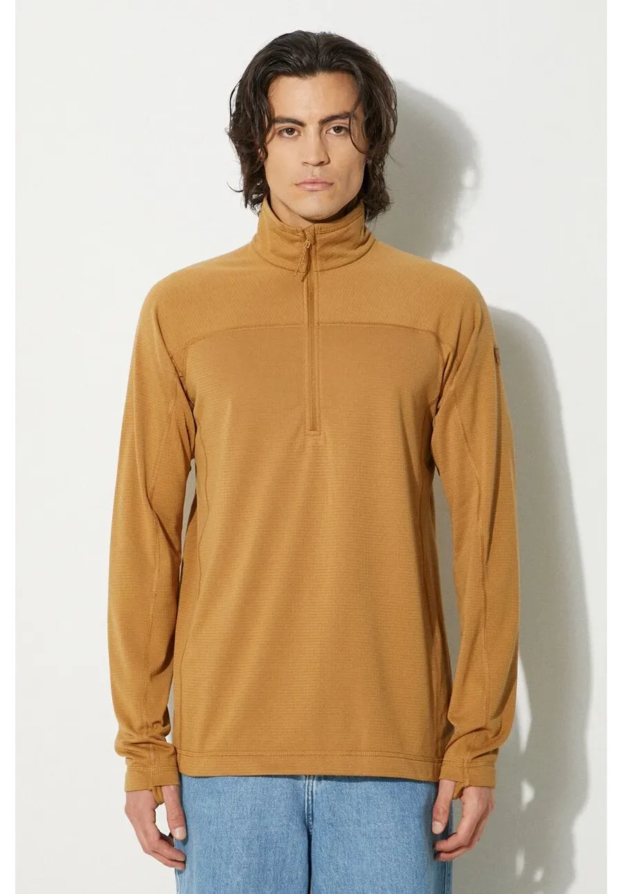 obrazek 1 Fjallraven bluza Abisko Lite Fleece Half Zip męska kolor beżowy gładka F87113.232