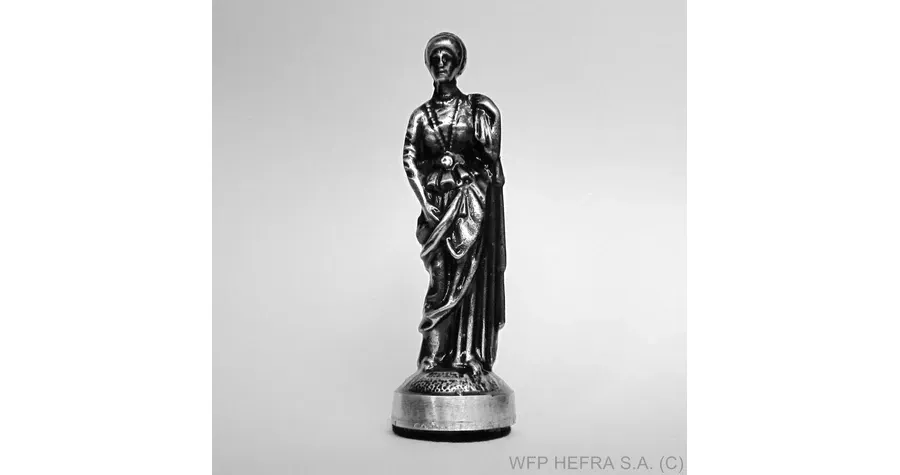 obrazek 6 Szachy z posrebrzanymi figurami na drewnianej kasecie - HEFRA