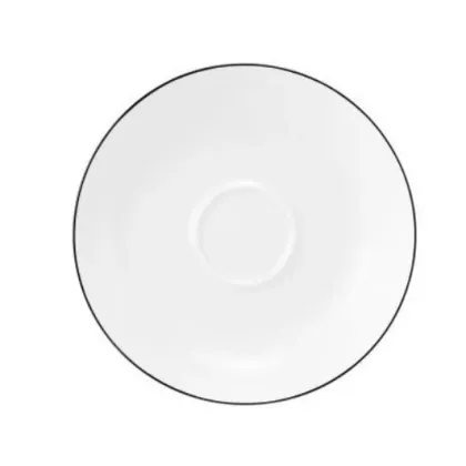 Zdjęcie Biały porcelanowy klasyczny spodek z Niemiec - Tettau