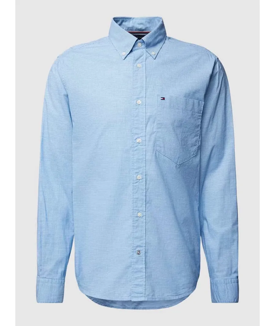 obrazek 1 Koszula casualowa o kroju regular fit ze wzorem w kratę model ‘HOUNDSTOOTH’