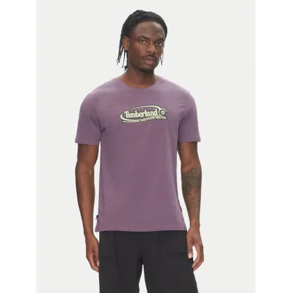 Zdjęcie Timberland T-Shirt TB0A6DJY Fioletowy Regular Fit
