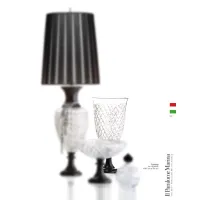Picture Stylish vase made of transparent and black crystal - Il Paralume Marina