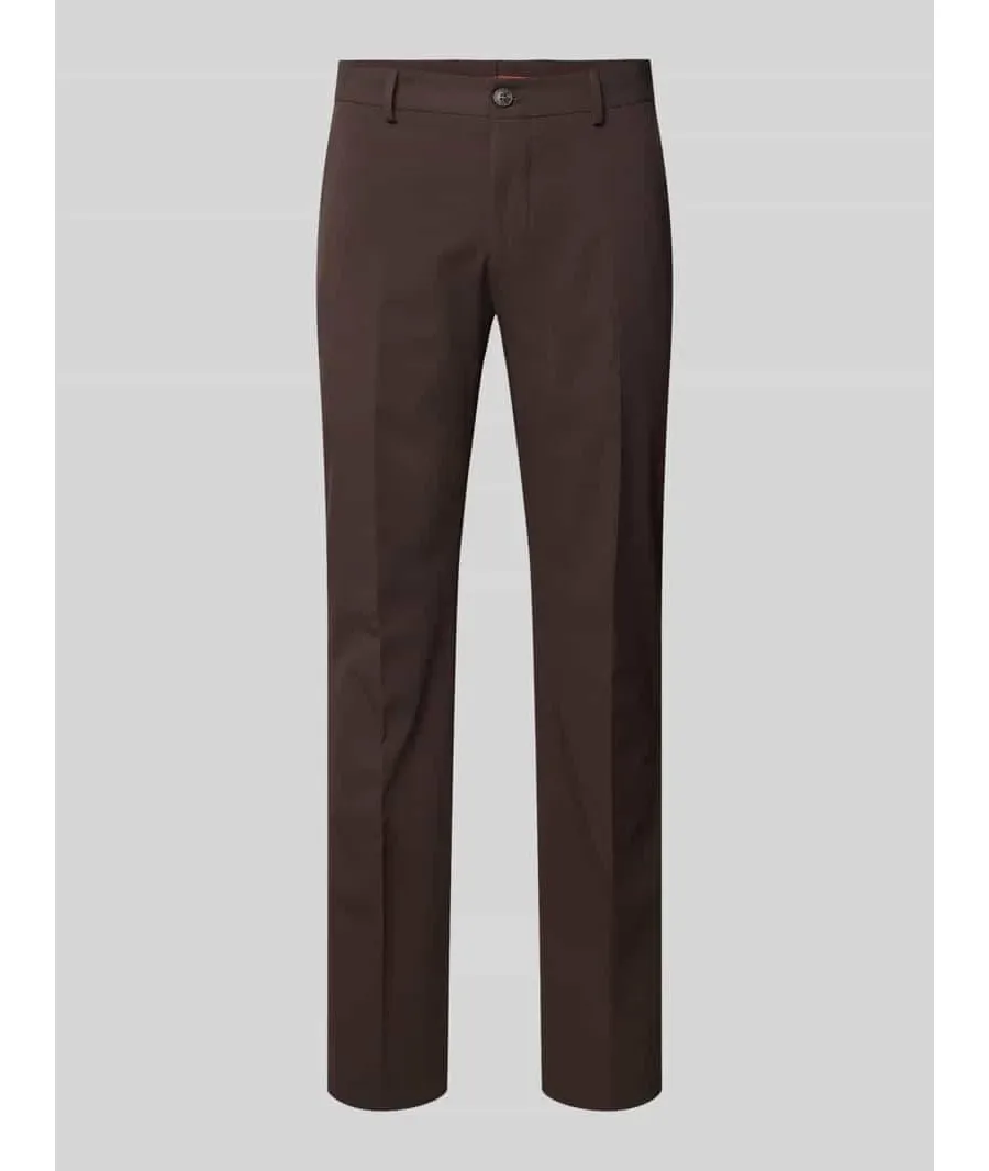 obrazek 1 Spodnie do garnituru o kroju slim fit w kant model ‘LIAM’
