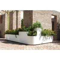 Picture Italian Curve flower pots made of stainless steel