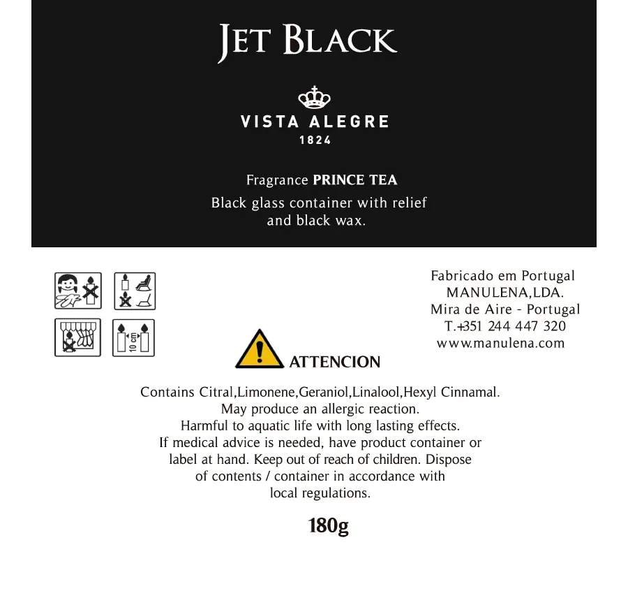 obrazek 2 Czarne szklane pudełko z aromatyczną świeczką z kolekcji Jet Black – Vista Alegre