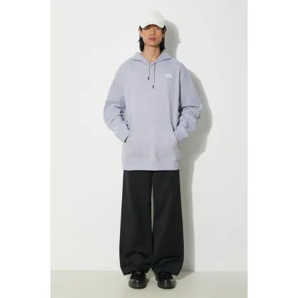 Zdjęcie The North Face bluza M Essential Hoodie męska kolor szary z kapturem melanżowa NF0A7ZJ9DYX1
