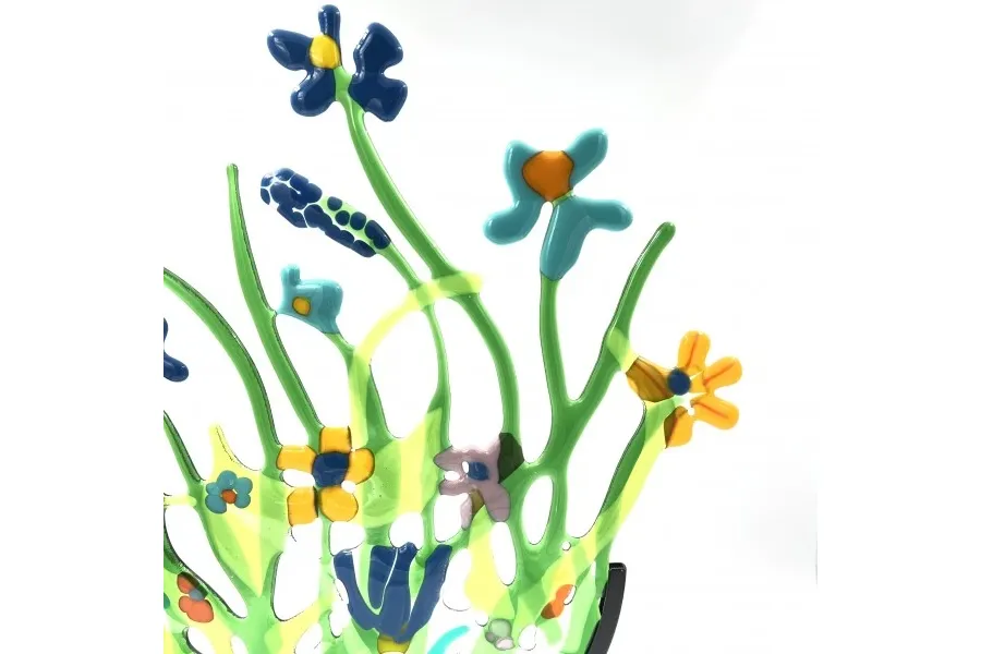 obrazek 3 Zjawiskowa ozdoba z kolorowego szkła "Bukiet polnych kwiatów" - doskonały pomysł na prezent
