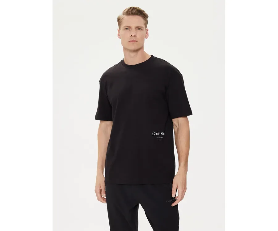 obrazek 1 Calvin Klein T-Shirt Off Placement K10K113102 Czarny Regular Fit