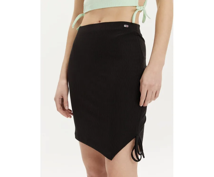 obrazek 1 Tommy Jeans Spódnica mini DW0DW17962 Czarny Slim Fit