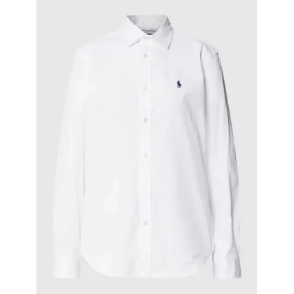 Zdjęcie Bluzka koszulowa z wyhaftowanym logo model ‘Georgia’