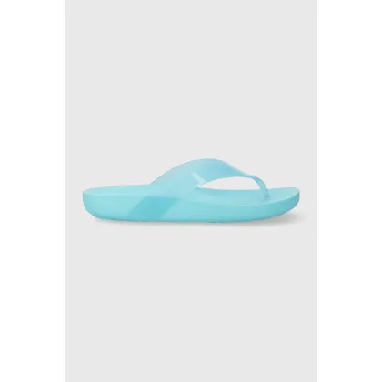 Zdjęcie Crocs japonki damskie kolor czarny na płaskim obcasie