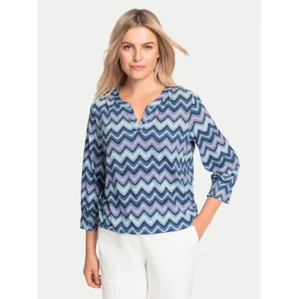 Zdjęcie Olsen Bluzka 11105043 Niebieski Regular Fit