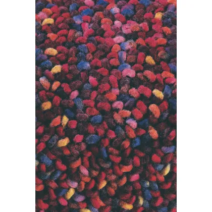 Picture Luxurious burgundy loop carpet - STONE 18800