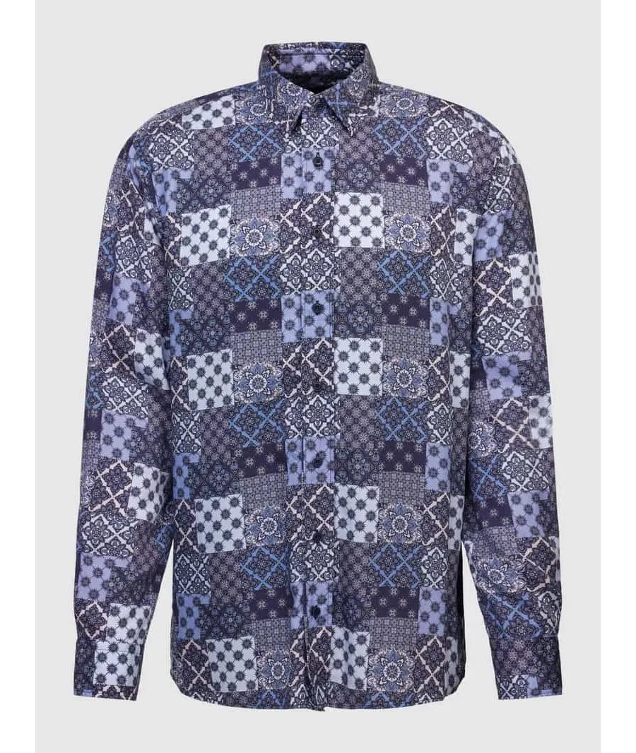 obrazek 1 Koszula casualowa o kroju regular fit z lyocellu ze wzorem na całej powierzchni