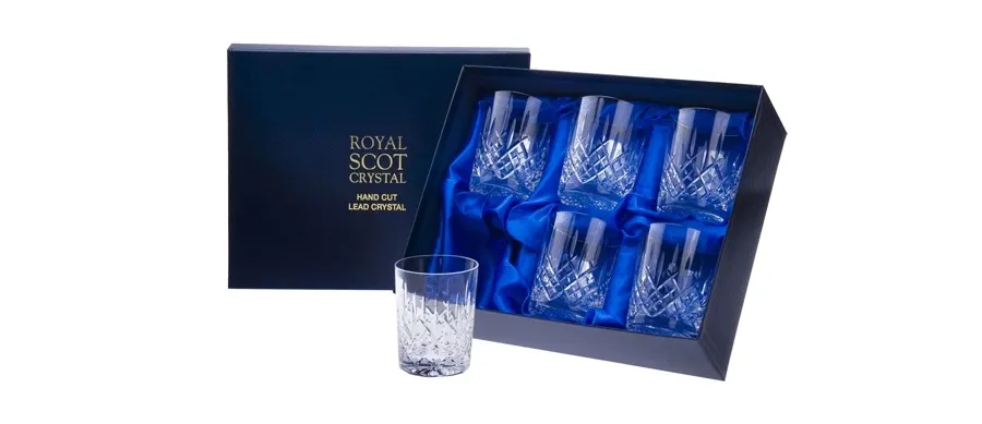 picture 1 Royal Scot Crystal Whisky Tumblers London 6 p.