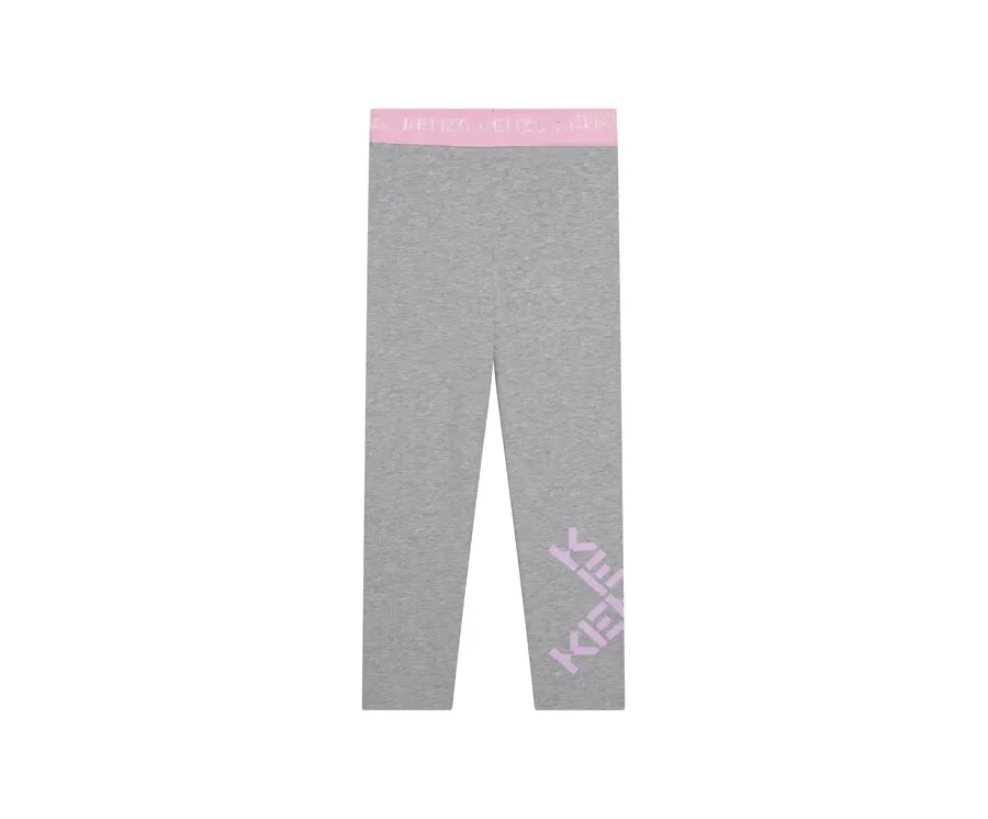 obrazek 1 Kenzo Kids Legginsy K14209 Szary Slim Fit