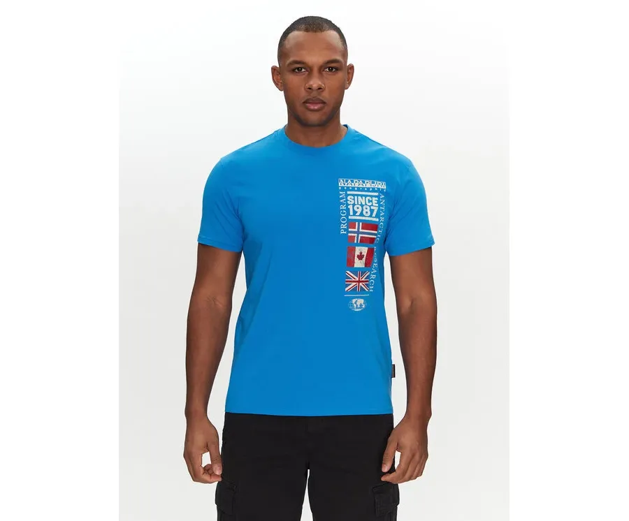 obrazek 1 Napapijri T-Shirt S-Turin NP0A4HQG Niebieski Regular Fit