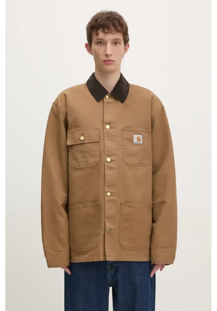 obrazek 1 Carhartt WIP kurtka bawełniana Michigan Coat kolor brązowy przejściowa I031519.00S02