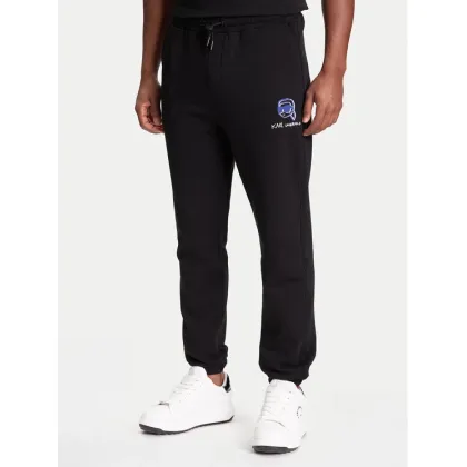 Zdjęcie KARL LAGERFELD Spodnie dresowe 705113 553904 Czarny Loose Fit