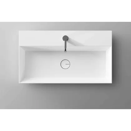 Zdjęcie Klasyczna prostokątna umywalka nablatowa Spy do łazienki