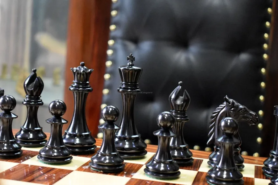 obrazek 5 Piękne figury z wykończeniem matowym do królewskiej gry - The Chess Empire