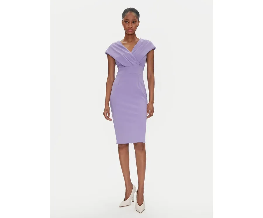 obrazek 1 Rinascimento Sukienka koktajlowa CFC0122760003 Fioletowy Regular Fit