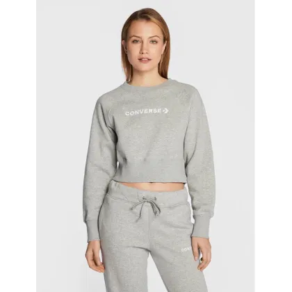 Zdjęcie Converse Bluza Wordmark 10023716-A02 Szary Regular Fit