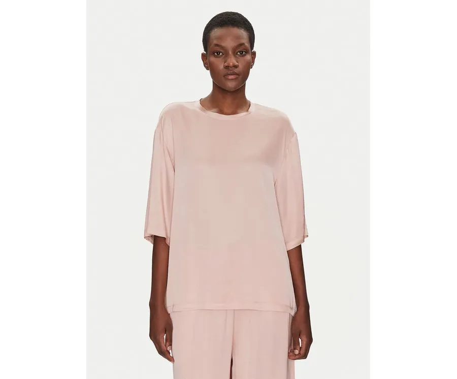 obrazek 1 ViCOLO Bluzka TD0013 Różowy Relaxed Fit
