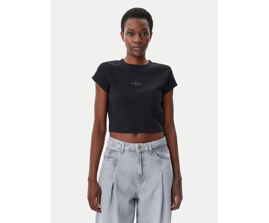 obrazek 1 Calvin Klein Jeans T-Shirt LV047AB802 Czarny Regular Fit