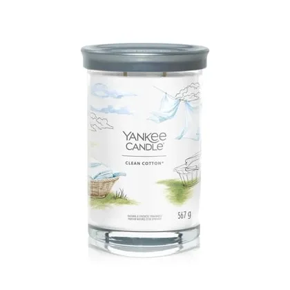 Zdjęcie Yankee Candle Clean Cotton Signature Large Tumbler Świeca zapachowa 567 g