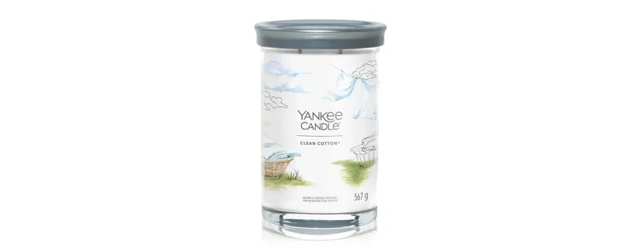obrazek 1 Yankee Candle Clean Cotton Signature Large Tumbler Świeca zapachowa 567 g