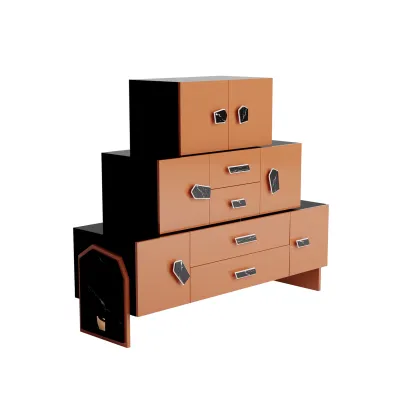 Picture Beautiful, stylish pyramid-shaped chest of drawers