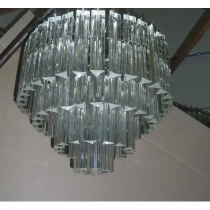 Zdjęcie Żyrandol z przezroczystego szkła Murano o wyjątkowym designie - Il Paralume Marina