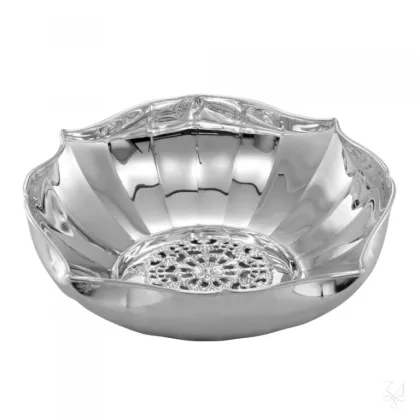 Zdjęcie Piękna stylowa kwadratowa srebrna miska o wyjątkowym kształcie - Zaramella Argenti