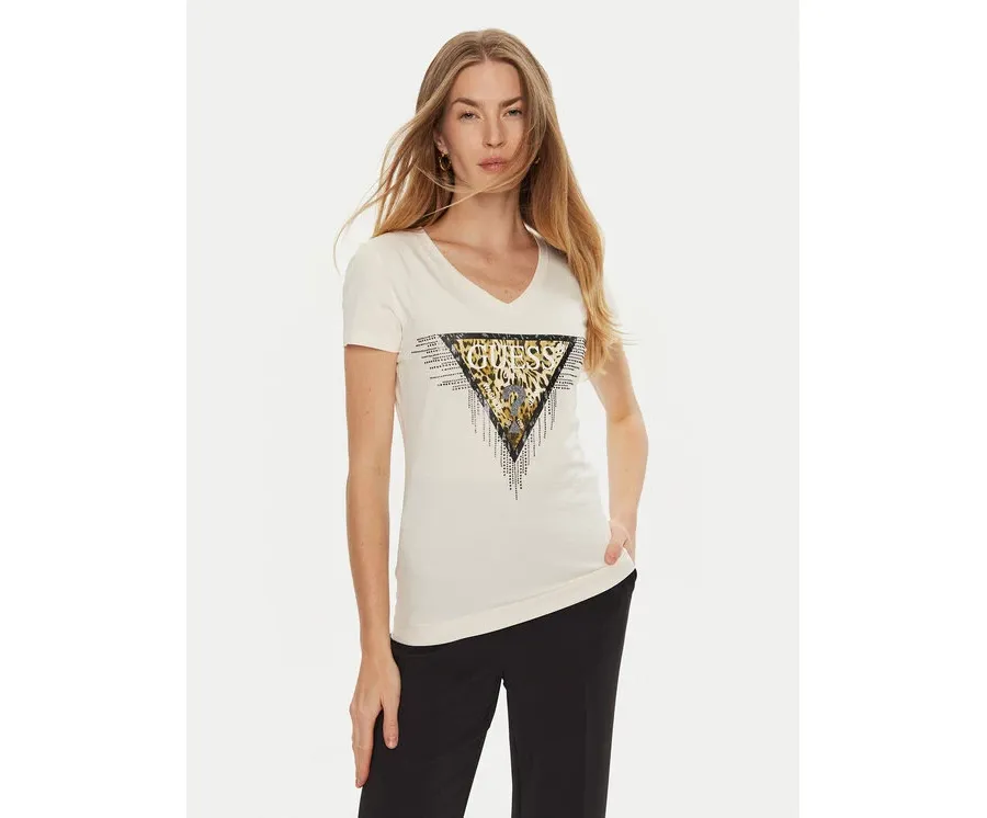 obrazek 1 Guess T-Shirt W4BI18 J1314 Beżowy
