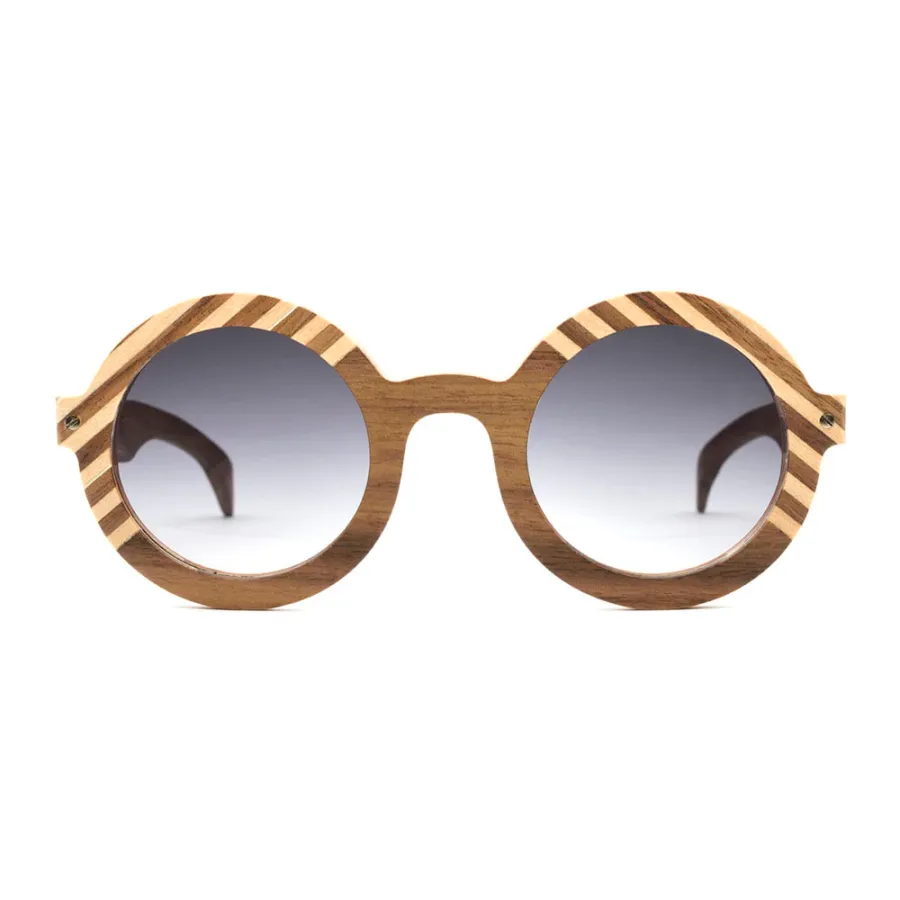 obrazek 2 Drewniane okulary o okrągłym kształcie - Legno Light