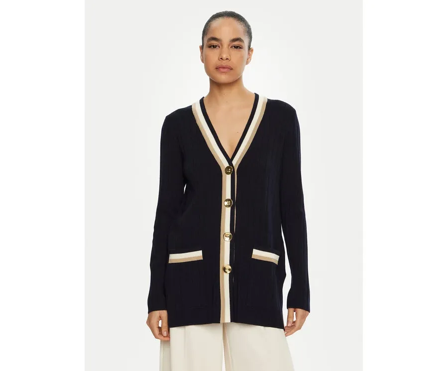 obrazek 1 Luisa Spagnoli Kardigan Magistro 58593 Granatowy Regular Fit