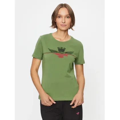 Zdjęcie Aeronautica Militare T-Shirt 232TS2164DJ496 Zielony Regular Fit
