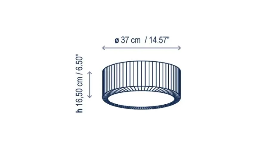 obrazek 2 Unikalna lampa sufitowa - metalowy pierścień