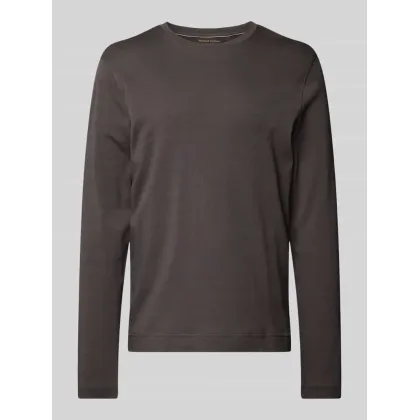 Zdjęcie Bluzka z długim rękawem i prążkowanym, okrągłym dekoltem