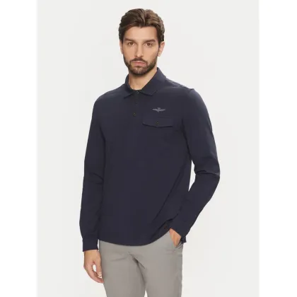 Zdjęcie Aeronautica Militare Polo 242PO1827J612 Granatowy Regular Fit