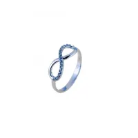 Picture Italian infinity ring with zircons