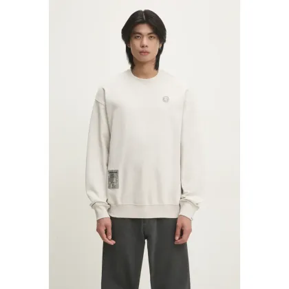 Zdjęcie AAPE bluza Moon Face Logo męska kolor beżowy z aplikacją AAPSWMB318XXN